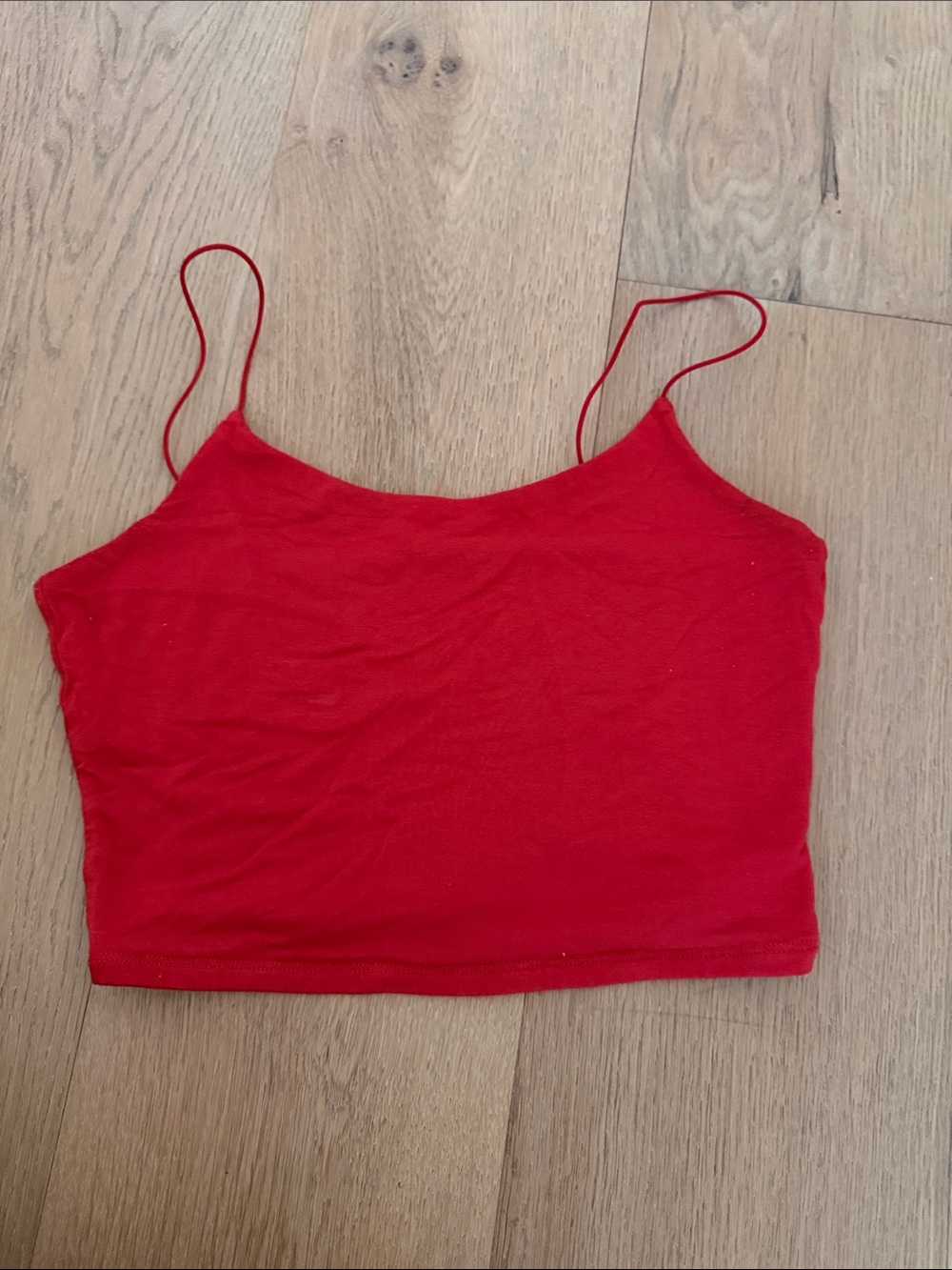 Garage Cropped Spaghetti Strap Tank
